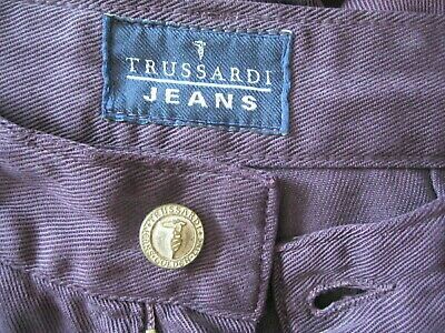 Trussardi Jeans, vaquero color berenjena talla 28