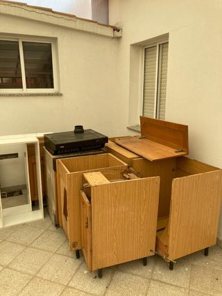 Muebles de cocina madera de segunda mano en Santiago de Compostela en