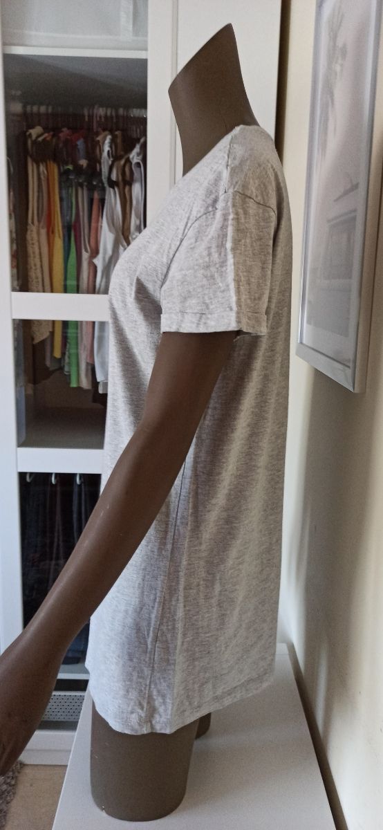 camiseta algodón gris.talla 38. M