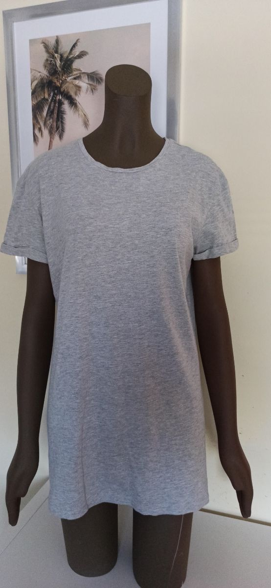 camiseta algodón gris.talla 38. M