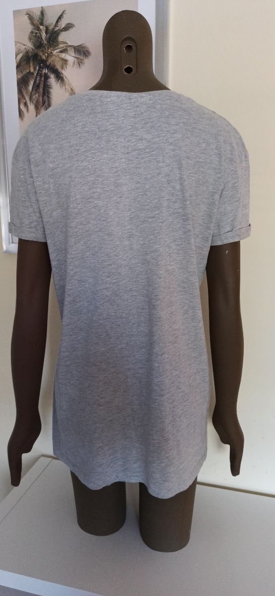 camiseta algodón gris.talla 38. M