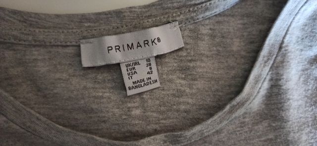 camiseta algodón gris.talla 38. M