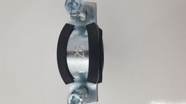 Abrazadera isofonica para tubo de 28 mm