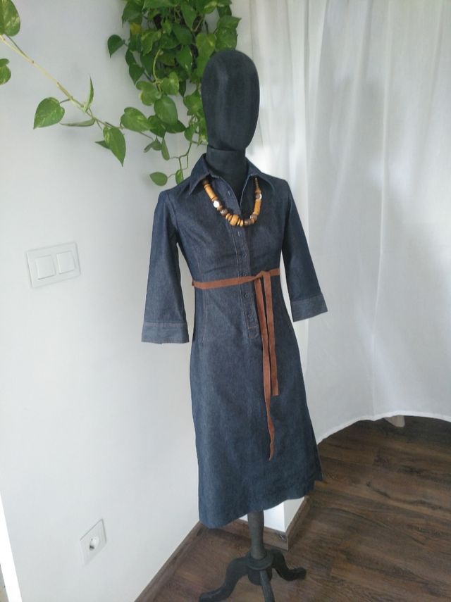 VESTIDO ZARA VAQUERO T.36