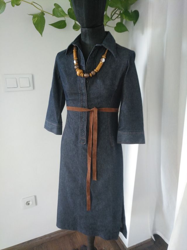 VESTIDO ZARA VAQUERO T.36