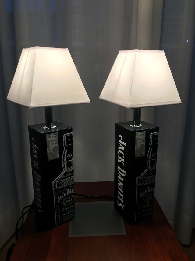 Pareja de lámparas exclusivas artesanales.