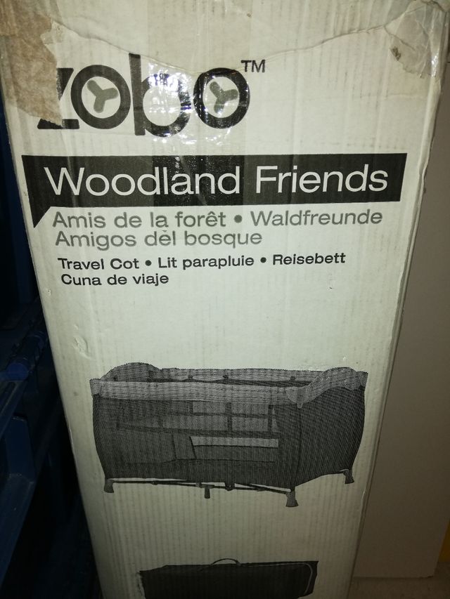 lettino da viaggio, usato una sola volta