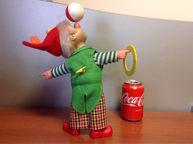 Payaso malabarista vintage