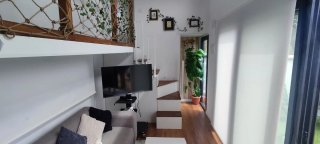 Tiny House de 2 plantas, 2 dormitorios y amueblada
