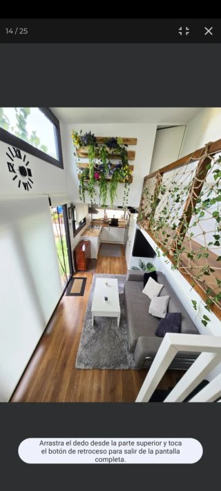 Tiny House de 2 plantas, 2 dormitorios y amueblada