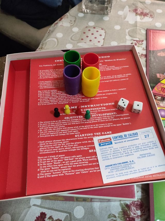 Juego de mesa de médico de familia