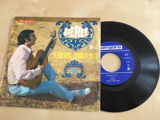 Peret Vinile 1968 «El mig amic» «Pensant en tu»