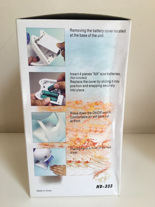 Secador de uñas con forma de pato