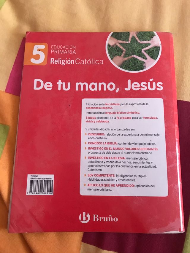 LIBRO RELIGIÓN 5 ºprimaria De tu mano, Jesús