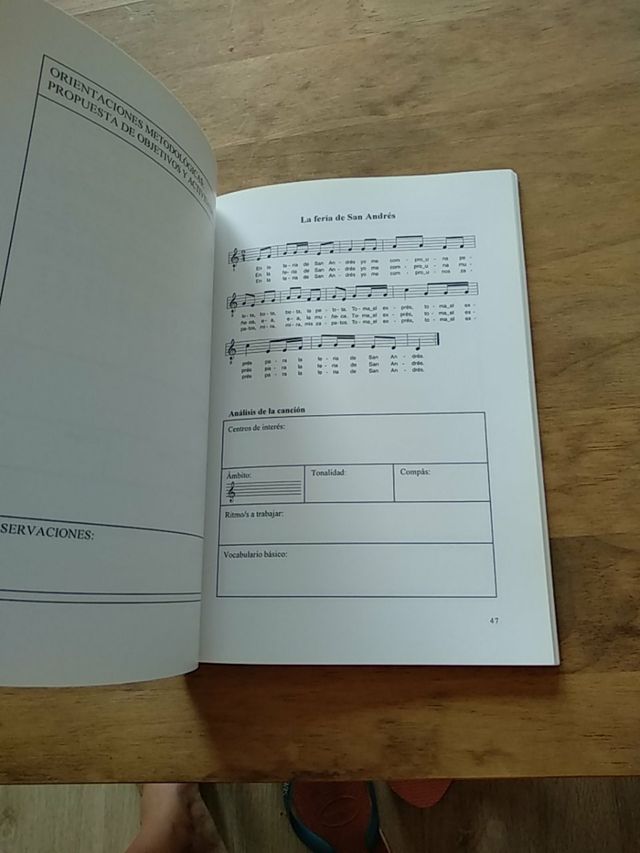 Repertorio de canciones para la educación infantil