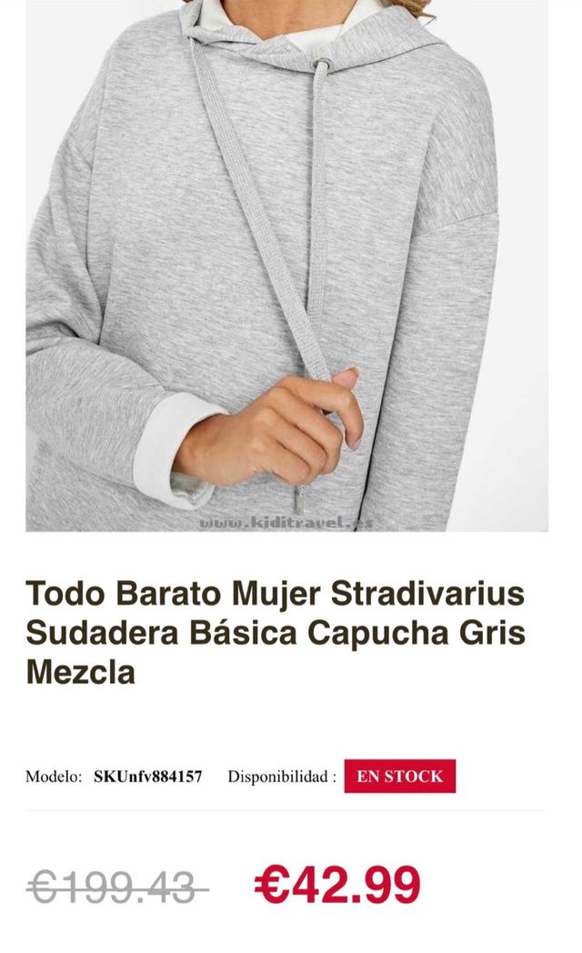 Sudadera gris Stradivarius