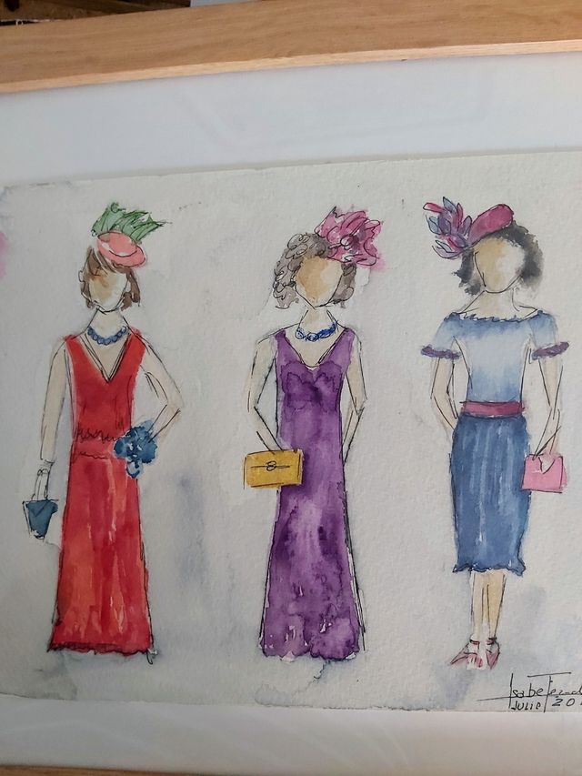 Acuarela Original. Enmarcada en haya. de segunda mano por 45 € en Cádiz