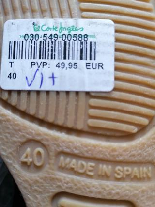 Sandalias Cuña Antea Corte Ingles n. 40 de segunda mano por 8 EUR en  Barcelona en WALLAPOP