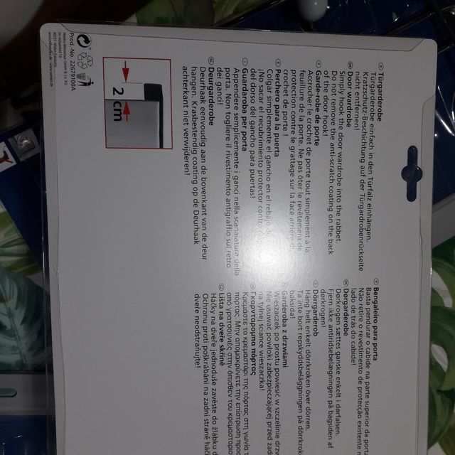 Vendo 3 percha para puerta, sin estrenar