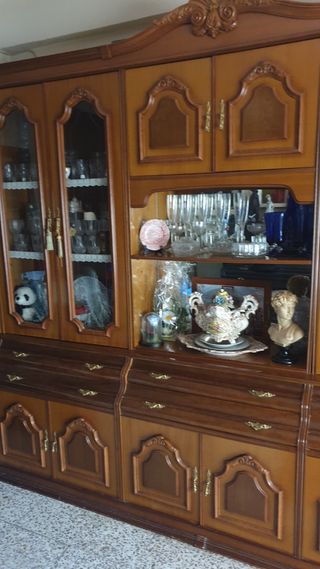 Mueble cerezo de salon de segunda mano en Cartagena en WALLAPOP