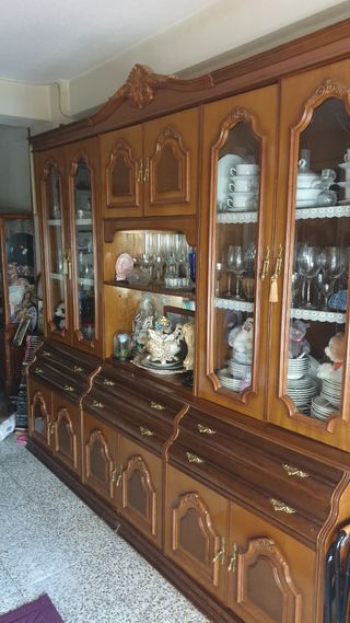 Mueble cerezo de salon de segunda mano en Cartagena en WALLAPOP