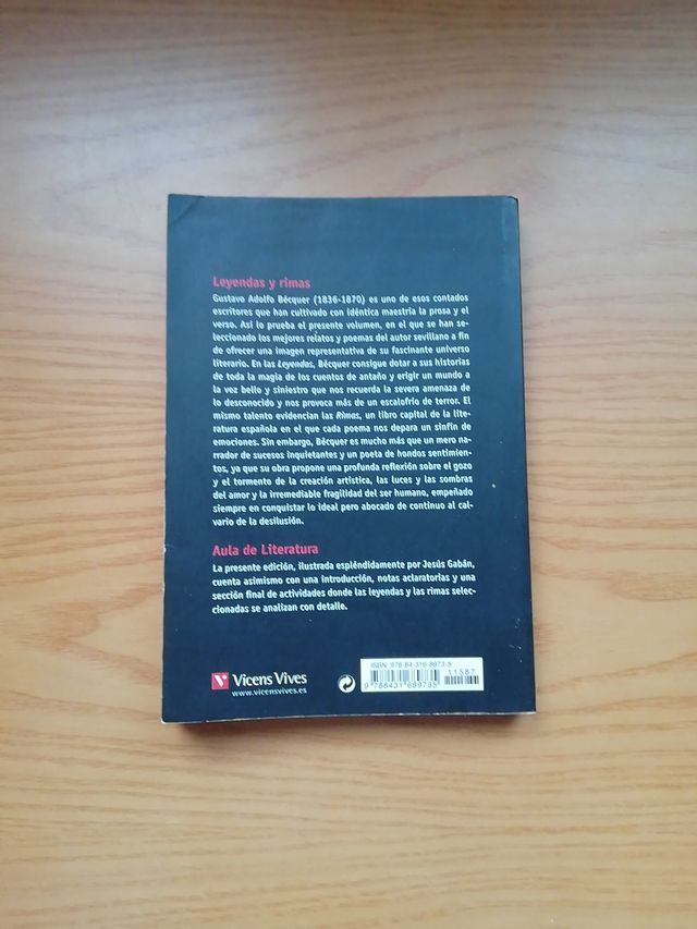 Libro Leyendas y Rimas