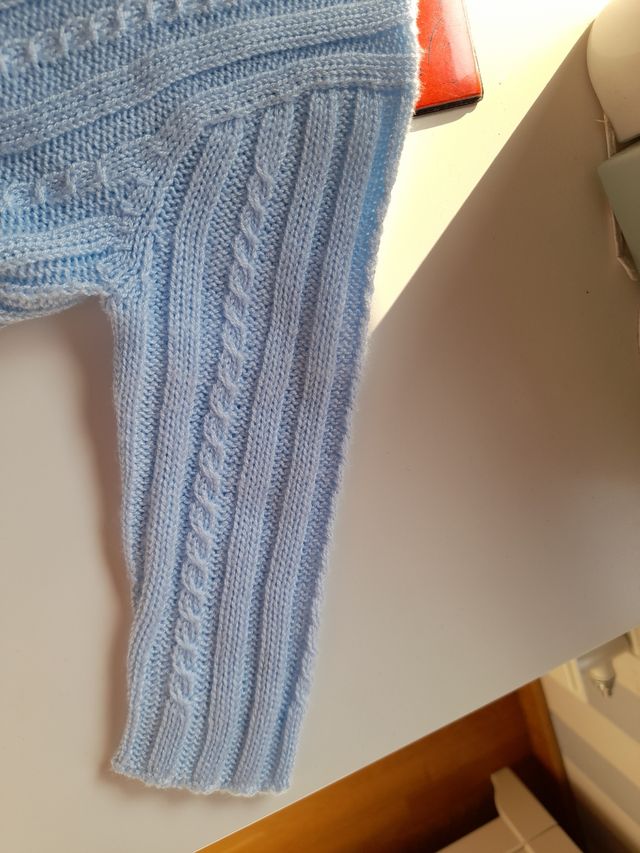 chaqueta bebe azul celeste