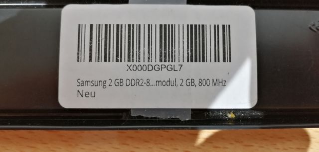 4 GB de memoria RAM DDR2 Samsung