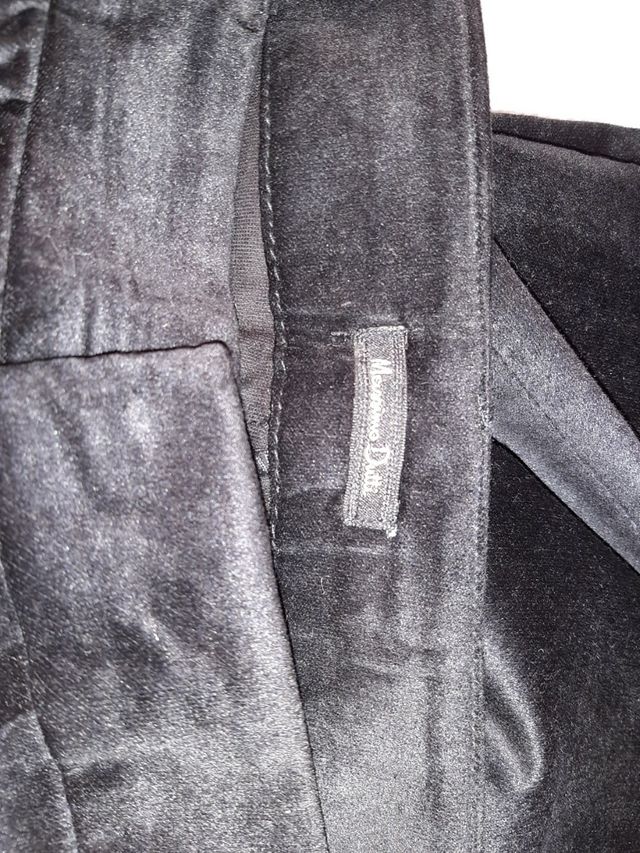 pantalon terciopelo negro . Talla 38