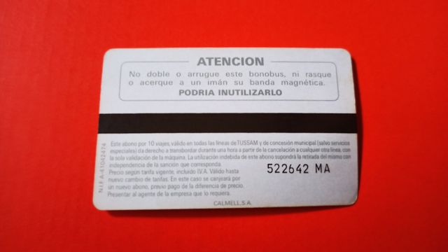 5 Bonobús TUSSAM años 90 Sevilla