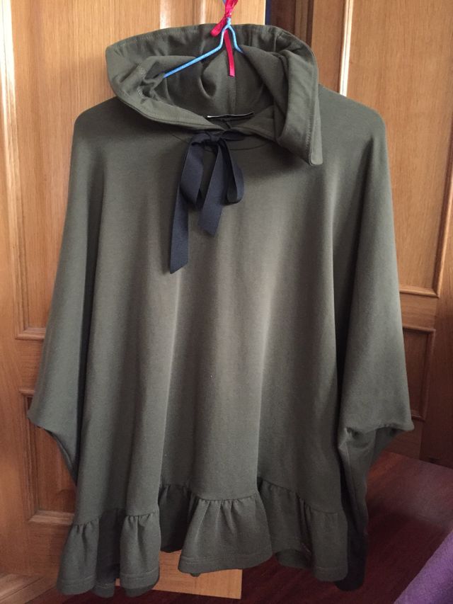 Jersey con capucha verde