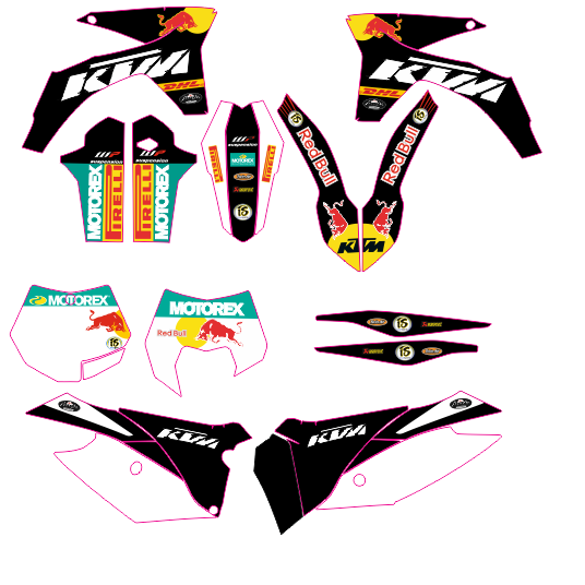Kit de adhesivos ktm 2012-2013