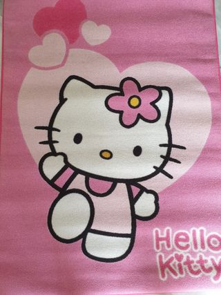 Alfombra para niña de segunda mano en la provincia de Málaga Alfombra grande hello Kitty de segunda mano por 50 € en
