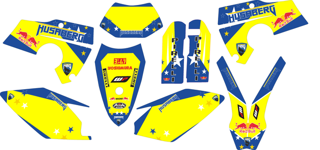 Kit de pegatinas Husaberg