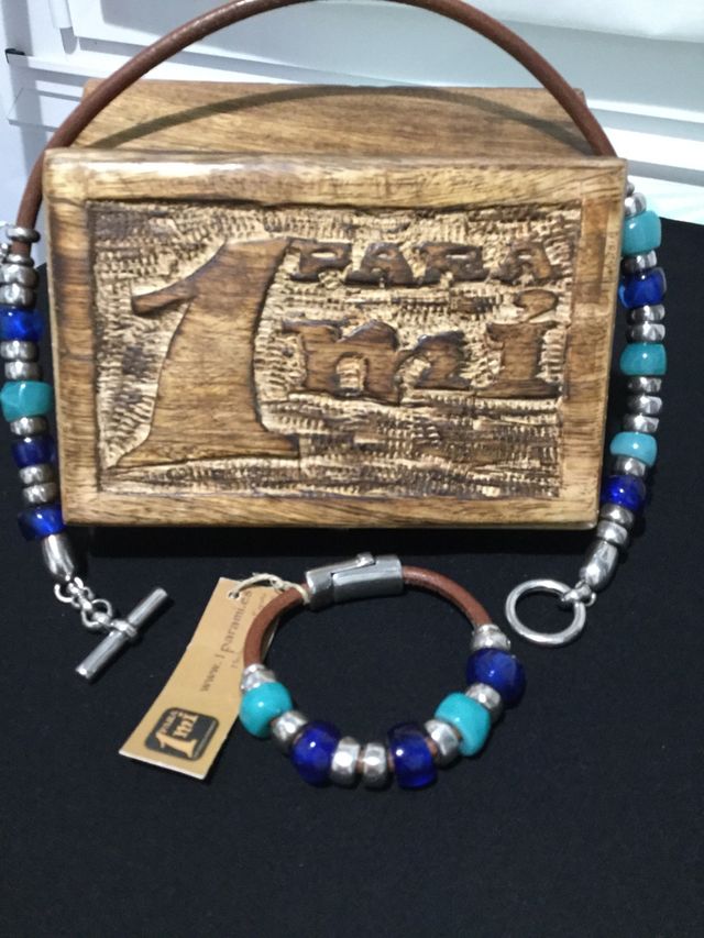 ESPECTACULAR CONJUNTO COLLAR Y PULSERA