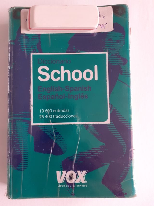 DICCIONARIO ESPAÑOL INGLÉS SCHOOL VOX