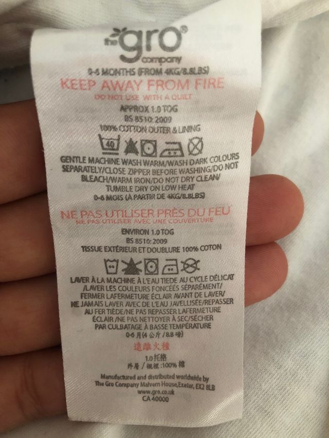 Borsa Grobag 0-6 mesi