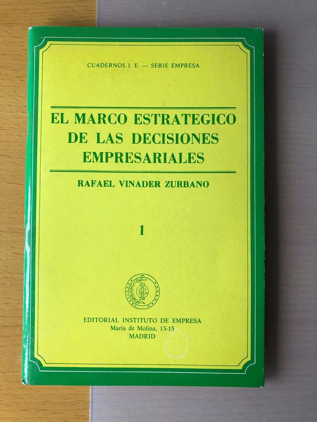 El Marco ESTRATEGICO Decisiones Empresariales