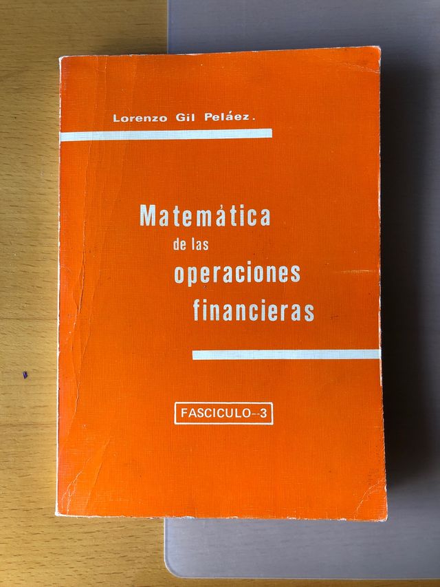 Matemática de las Operaciones Financieras