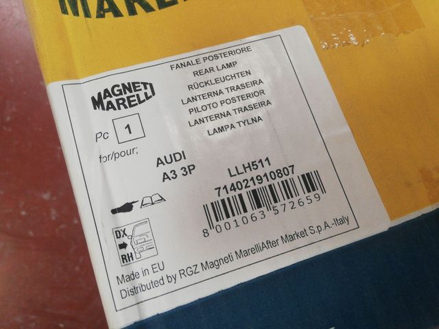 piloto trasero Audi A3