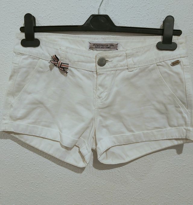 Pantalón corto blanco