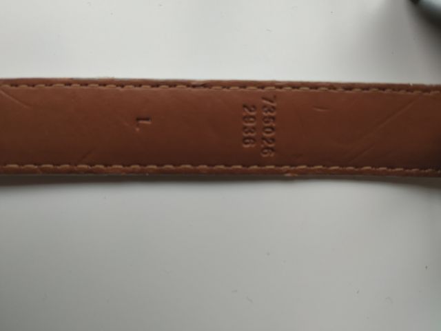 Cinturón blanco de piel Ralph Lauren, Talla L