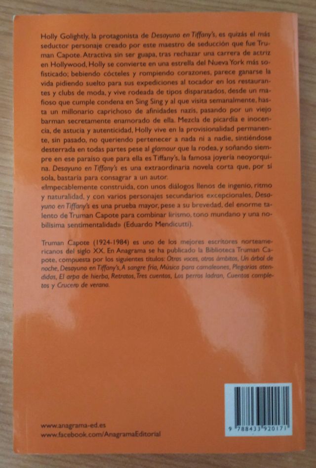 Libro "desayuno con diamantes"