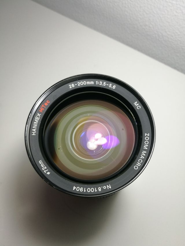 Canon T70 + 28-200mm Macro Hanimex 28-200mm