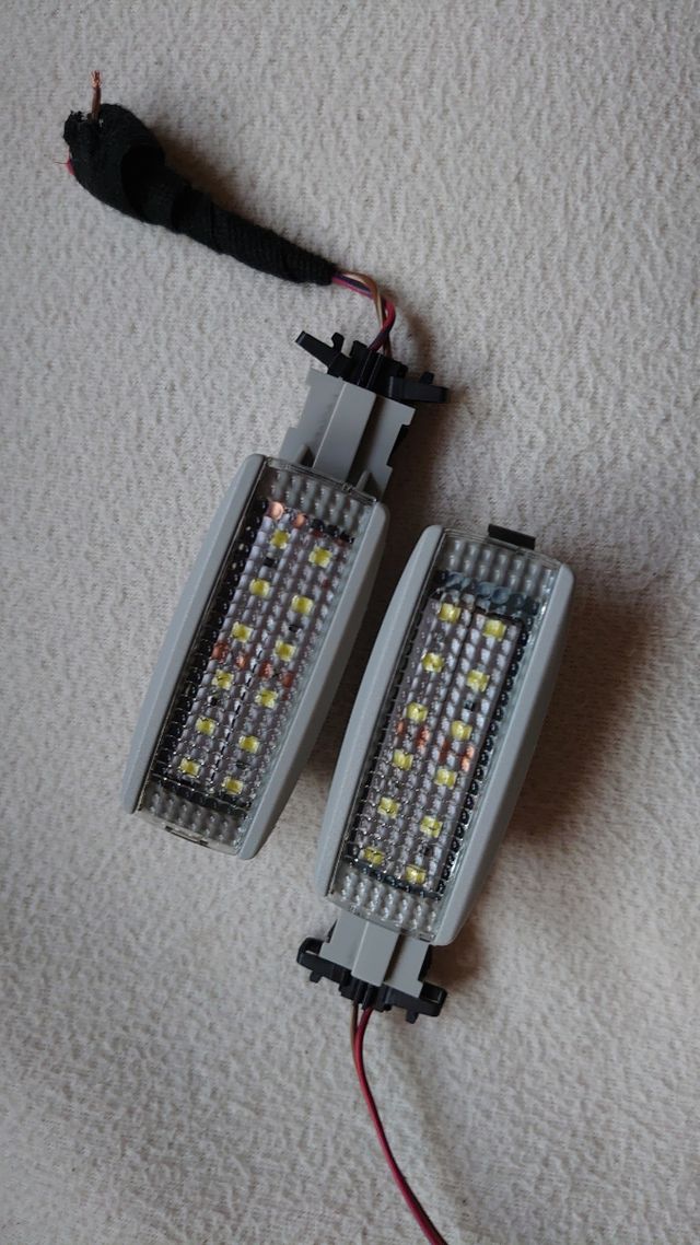 Plafones luz cortesía interior parasoles VW