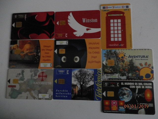 48 TARJETAS DE TELEFONICA VALOR EN PESETAS