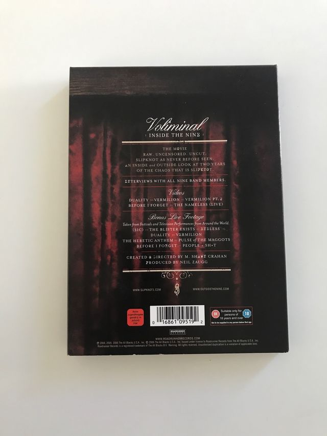 DVD voluminale degli Slipknot