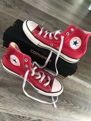 converse altas rojas