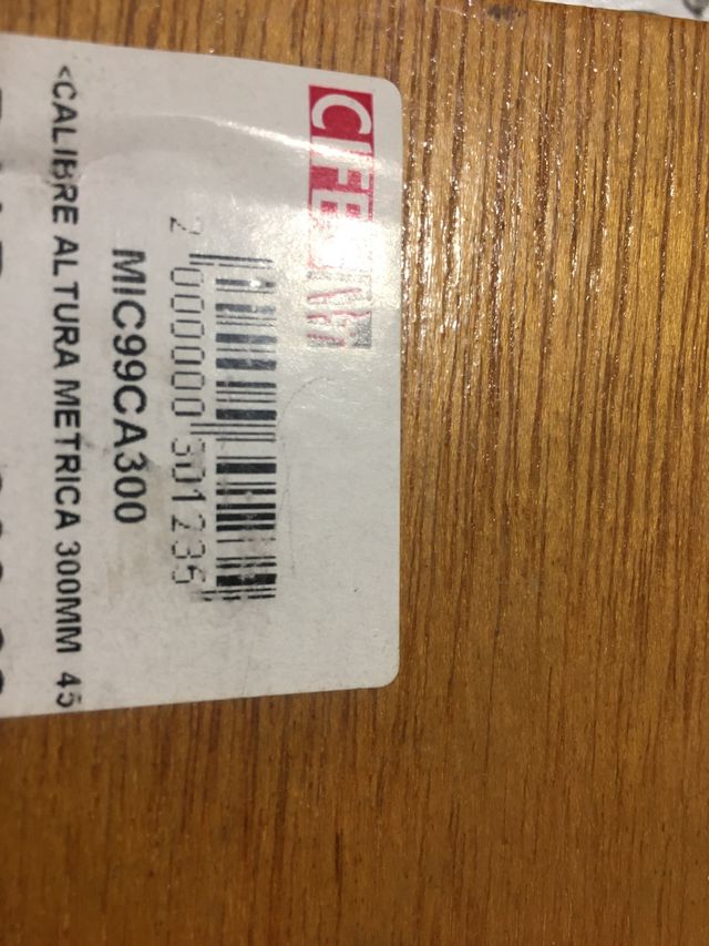 Calibre altura metrica