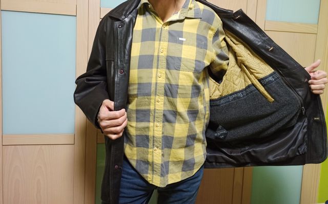 PELLIZA de piel auténtica REDSKINS